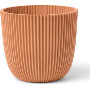 Květináč Capi Nature Groove Made With Planter Ball Peachy Fuzz Ø 13 cm / V 12 cm