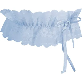 Kalhotky Svatební podvazek krajka světle modrá