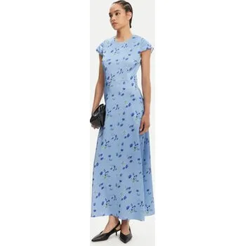 Dámské šaty HUGO Večerní šaty Kamela 50530483 Modrá Regular Fit 38