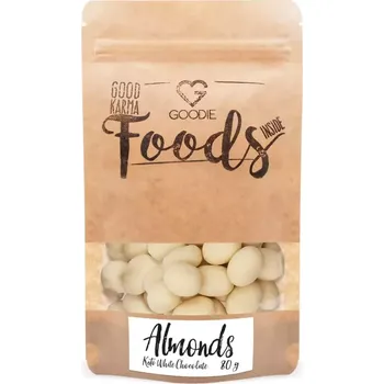 Goodie Mandle v keto bílé čokoládě 80 g