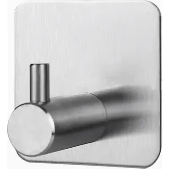 Držák na ručník Samolepicí nerezový háček na zeď – čtvercový, bez vrtání, designový