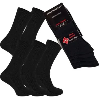 Dámské ponožky RS dámské jednobarevné bavlněné ponožky bez gumiček mix1 35-38