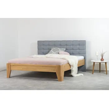 Postel Ahorn Lavana Polster postel - buk cink Moření: Chocolate, Čalounění: Pink - růžová, Rozměr: 160 x 200 cm