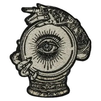 Nažehlovací nášivka - vševědoucí oko (7,0 x 8,0 cm)