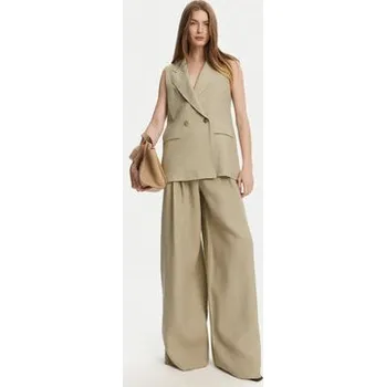 Dámské kalhoty Marella Palazzo kalhoty Zama 2513131132200 Khaki Regular Fit 40