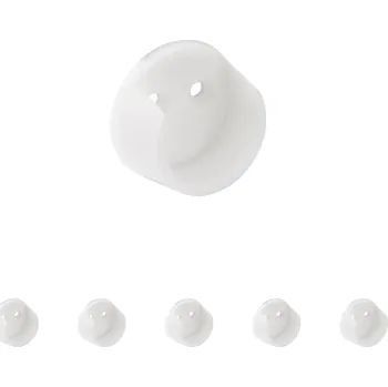 Šatní skříň Walteco Držák šatní tyče, průměr 20mm, plast, bílý Množství: 6 ks