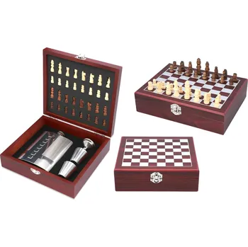 Placatka PROHOME - Láhev / placatka nerezová a 2 pohárky v kazetě