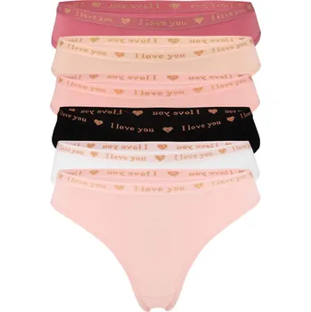 Body Irenka tanga bavlna 33981 - 3ks 3XL vícebarevná