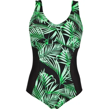 Dámské plavky Liadora Green jednodílné plavky nižší postava S096 5XL zelená