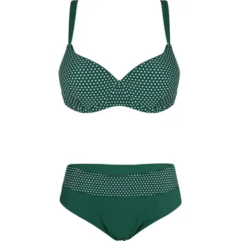 Dámské plavky Nika plavky s kosticemi vyztužené S1162 3XL zelená