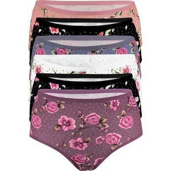 Kalhotky Evita kalhotky s vysokým sedem - 3bal. XXL vícebarevná