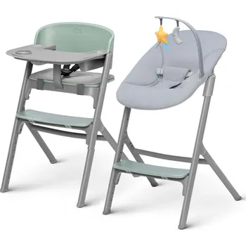 Jídelní židle KINDERKRAFT SELECT-Dětská jídelní židle LIVY Premium Olive green +lehátko CALMEE