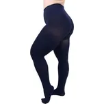 Giulia dámské nadměrné elastické mikrovláknové punčocháče s klínem 70DEN navy 2XL