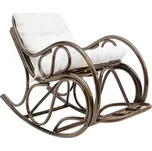 Houpací křeslo AGATON, hnědá - SLEVA 3% s kodem radost25