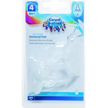 dudlíky Canpol Babies Dudlík kulatý silikon, 2 ks 18/118 Kašovité Průhledná