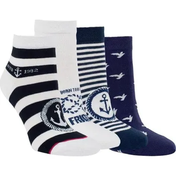 Dámské ponožky RS dámské letní kotníkové vzorované námořnické ponožky mix1 39-42