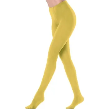 Dámské punčochy Giulia dámské elastické neprůhledné mikrovláknové 3D punčocháče 70DEN ŽLUTÁ 5
