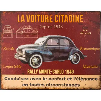 Plechová cedule Antic Line Plechová cedule rodinný vůz 1