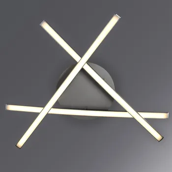 Stojací lampa monzana® LED stropní svítidlo Trekant – 3 žárovky, 45×45 cm