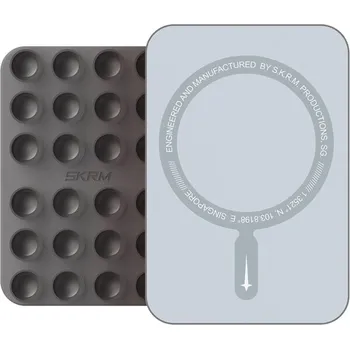 SKINARMA STAX MagSafe magnetický držák s přísavkami kouřový