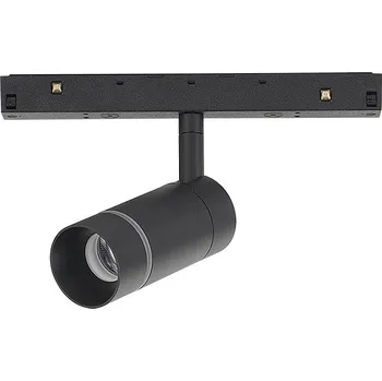 Mantra Magneto 48V Split, černý spot LED 7W 3000K 38°, TRIAC, průměr 4,3cm