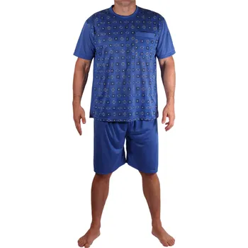 Pánské pyžamo Emil pánské pyžamo krátké nohavice M modrá