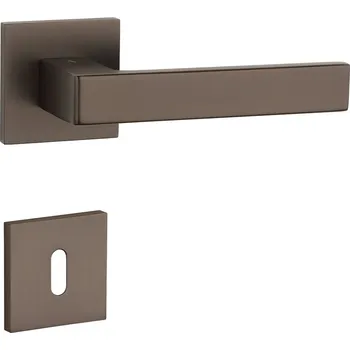 Dveřní kování AT - SULLA - HR 7S rozety BB, klika/klika HNM - Hnědá matná