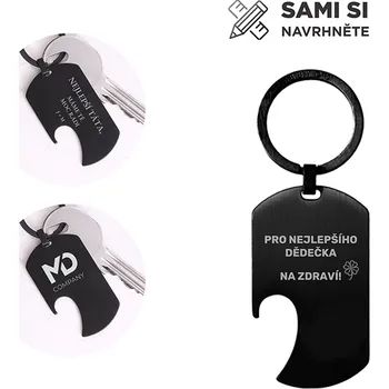 Klíčenka s otvírákem a vlastním motivem
