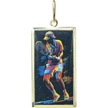 Přívěsek Aljančič Miniartion Tenista žluté zlato