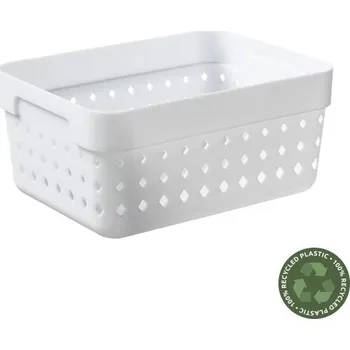 Úložný box PLAST TEAM - Košík úložný L bílý Seoul