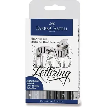 Fixy FABR-CASTELL Pitt Artist Pen Hand Lettering, sada 9 ks