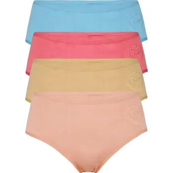 Kalhotky Srdíčko - bambusové kalhotky 1954a1679 - 3 ks XL vícebarevná