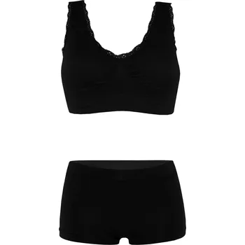 Kalhotky Avira bezešvý set kalhotky a podprsenka L černá