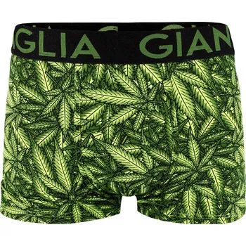 Boxerky Holland Elvin pánské boxerky vtipné marihuana L khaki