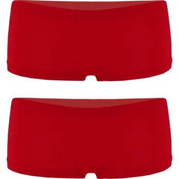 Pánské spodní prádlo Berta dámské boxerky bezešvé - 2bal M červená