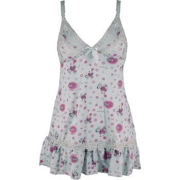 Dámská noční košile Lova Grey dámská krajková košilka 788-05 UNI šedá