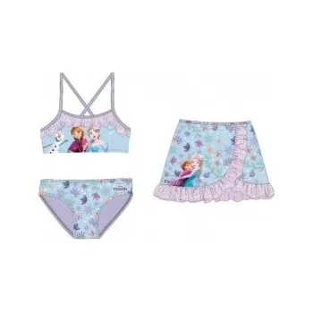 Dívčí plavky DIFUZED - Dívčí dvoudílné plavky Ledové království Frozen se sukýnkou 122 - 128
