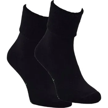 Dámské ponožky Zdravé ponožky dámské jednobarevné bambusové teplé froté ohrnovací ponožky mix1 39-42