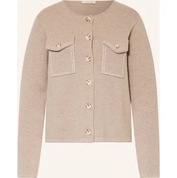 Dámský svetr Lilienfels Dámský Pletený Kardigan S Kašmírem, černošedá, 44