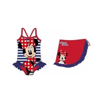 Dívčí plavky DIFUZED - Dívčí jednodílné plavky Minnie Mouse Disney se sukýnkou 110 - 116