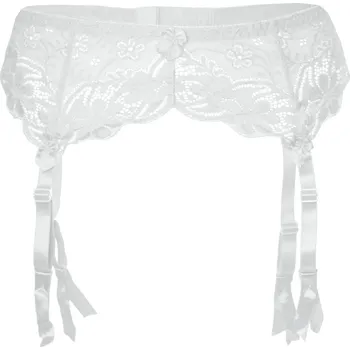 Kalhotky Africano White podvazky L bílá