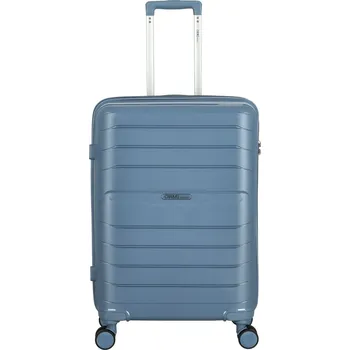 Cestovní plastový kufr Lamar velikost L, světle modrý