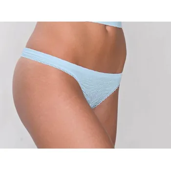 Kalhotky Axirya - Bezešvá tanga Sospiro - azurová/L/XL