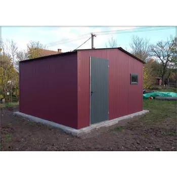 Zahradní domek Zahradní domek 4x3m, sedlová střecha - pozinkovaná konstrukce