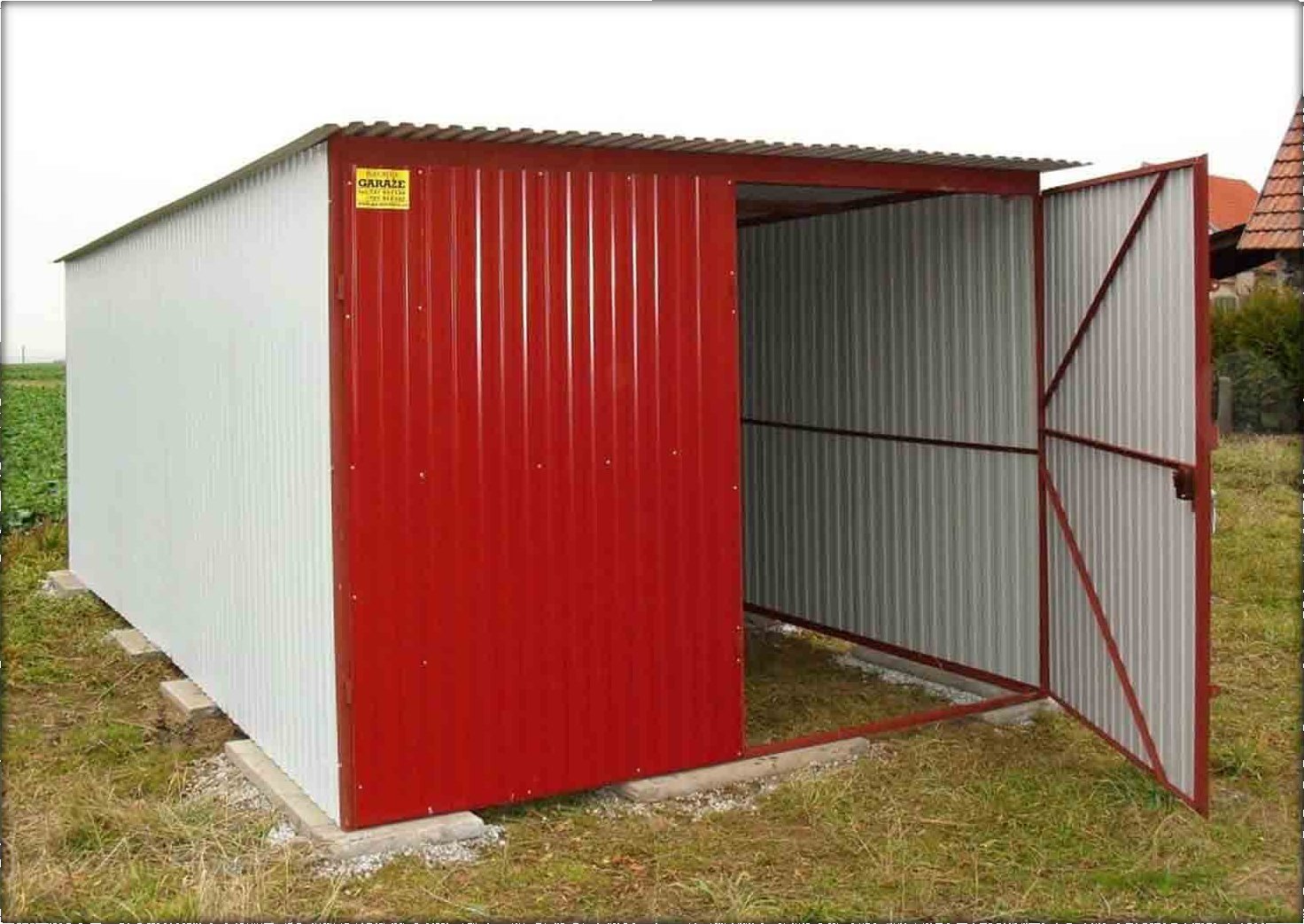 AKČNÍ plechová garáž 3 x 5m