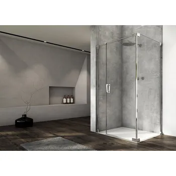 Ronal CADURA CA31C+CAT2 sprchový kout obdélníkový 110x90 cm Profil: Aluchrom, Sklo: Hladké čiré, Rozměr: 110x90 cm