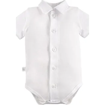 Kojenecký body Eevi Body košile úplet Ceremony krátký rukáv BÍLÁ - 86