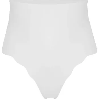 Kalhotky High Waisted Invisi hladká stahující tanga 2362 L bílá