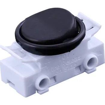 Kolébkový spínač vestavný 707B, černý, 2A