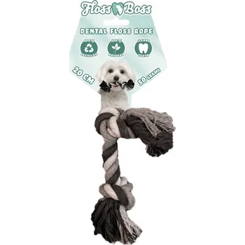 Hračka pro psa Floss Boss Dental bavlněné lano - 2 uzly / 20cm